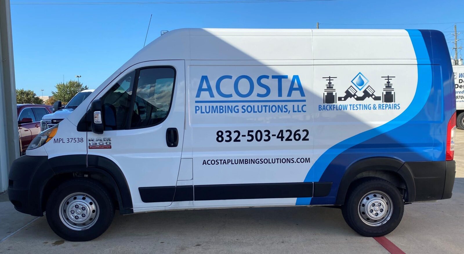 Acosta Plumbing Solutions Van