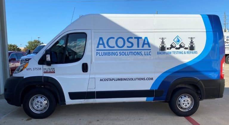 Acosta Plumbing Solutions Vehicle