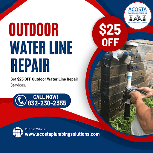 Outdoor Water Line Repair Coupon